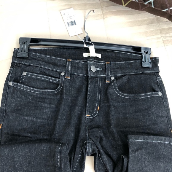 EILEEN FISHER JEANS BLACK SIZE 2 - Picture 5 of 8